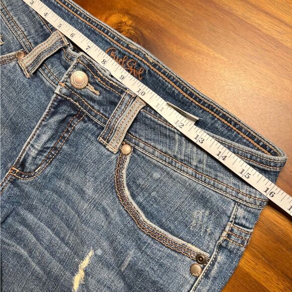 Cruel Girl Carmen denim jean short 🖤 EUC 🖤 button flap pockets 🖤 size 7 - Picture 5 of 6
